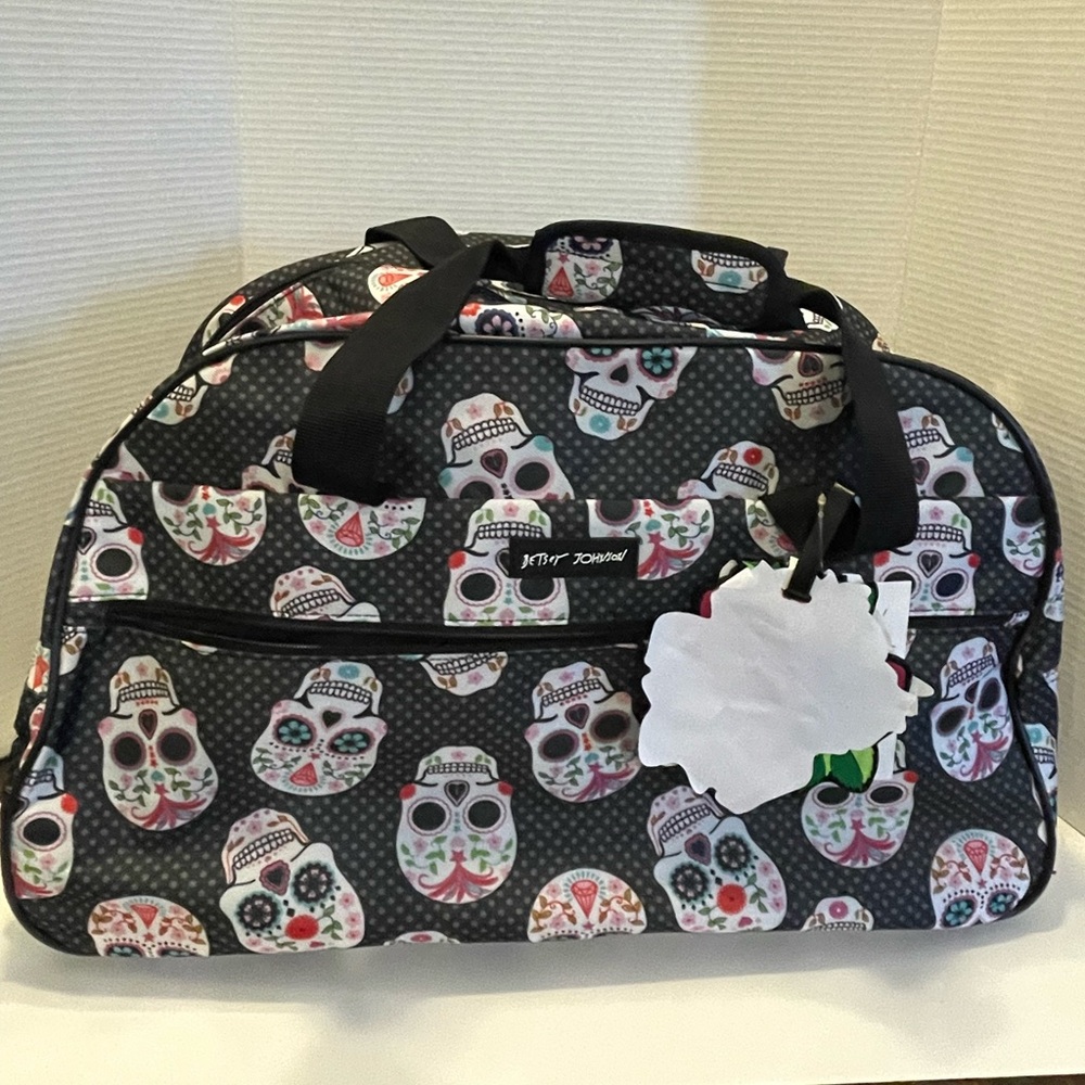 Betsey Johnson skull party collection weekender